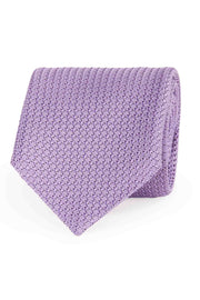 Lavender grenadine silk hand made tie