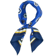 Blue printed diamonds neckerchief