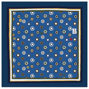 Blue printed diamonds neckerchief