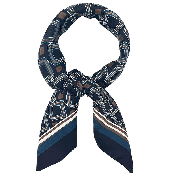 BANDANA NERA CON DISEGNI GEOMETRICI