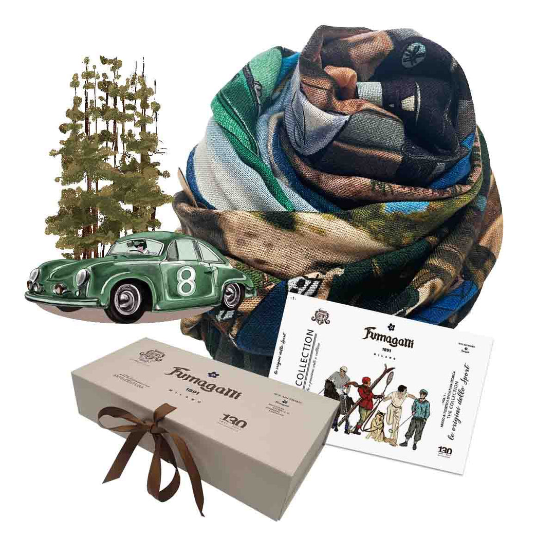 bugatti sciarpa da uomo con scritta - 35 x 200 cm - morbida sciarpa invernale per le giornate fredde