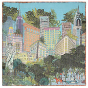 New York orange silk and wool neckerichief