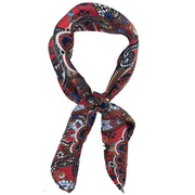 Bandana foulard ROSSA con disegno CASHMERE d'archivio 