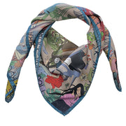 Rock music colorful silk scarf 90