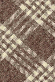 light brown & white classical pattern hand made wool tie - Fumagalli 1891