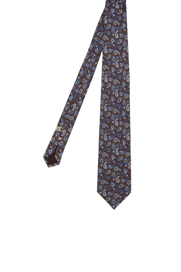 Bown printed tie with paisley pattern