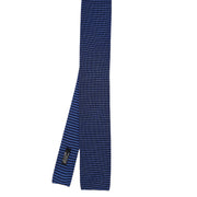 blue and dark blue knitted tie