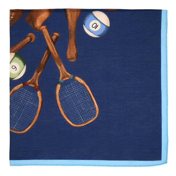 Vintage archive neckerchief blue sport - Fumagalli 1891