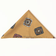 Fazzoletto Giallo in seta cotone con diamanti - Fumagalli 1891