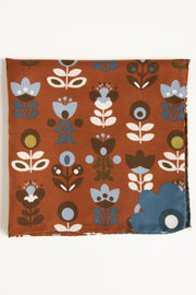 Red Ultra Soft Silk & Cotton Tulip Pocket Square-Fumagalli 1891