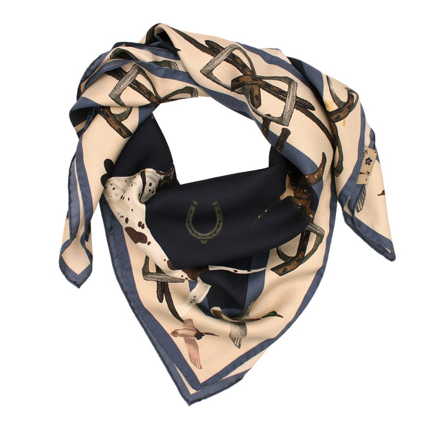 blue cavalry foulard knot