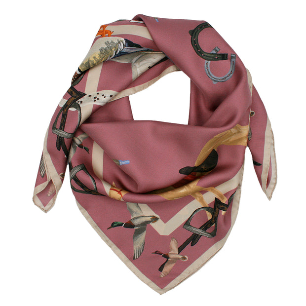 pink cavalry foulard knotted