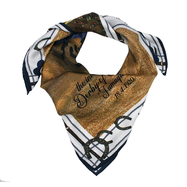 horse racing foulard knotted