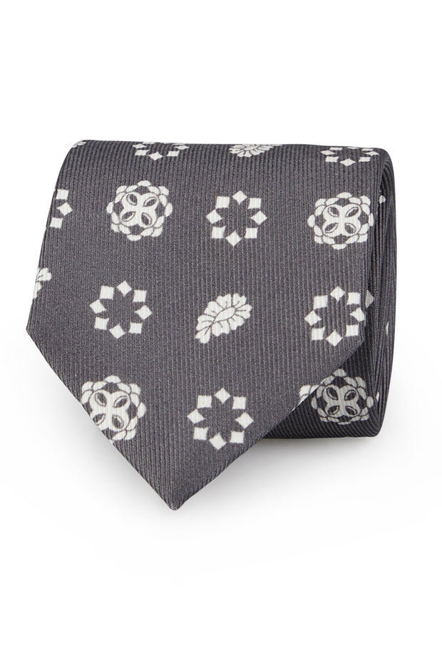 grey classic tie