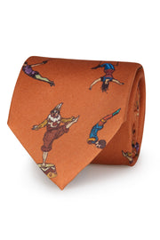orange circus tie