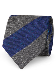 Regimental tie blue and grey