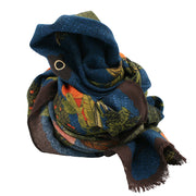 Vintage scarf blue super soft - ALMA