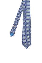 Vintage archive light blue tie in pure silk - Fumagalli 1891