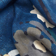 Vintage blue paisley archive scarf super soft - Fumagalli 1891