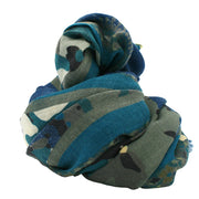 Vintage blue paisley archive scarf super soft - Fumagalli 1891
