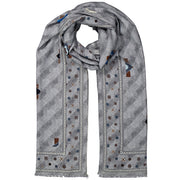 grey wool scarf