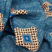 Sciarpa d'archivio vintage azzurra super soft -MADRID- Fumagalli 1891 