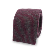 violet knitted tie