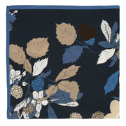 blue floral neckerchief quarter