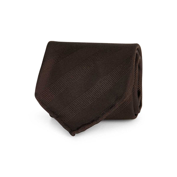 brown reps plain tie 