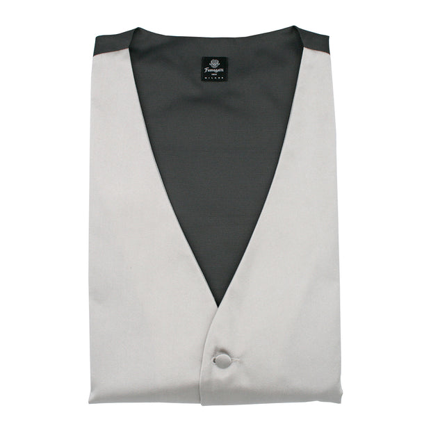 pearl grey tuxedo vest