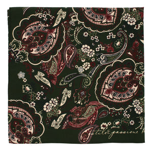 Green paisley archive neckerchief
