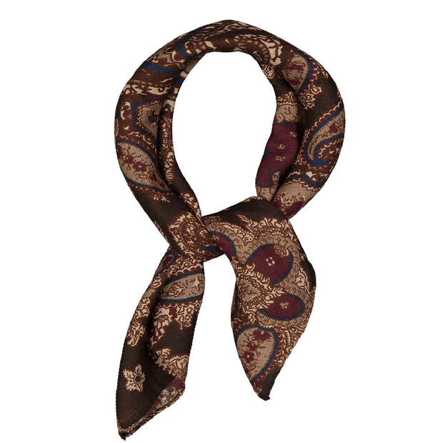 BROWN MACRO PAISLEY LAPINA A FOULINO FOULINO - FUMAGALLI 1891