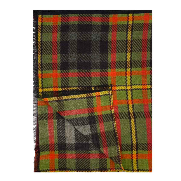 prince of wales scarf, yellow red and green 