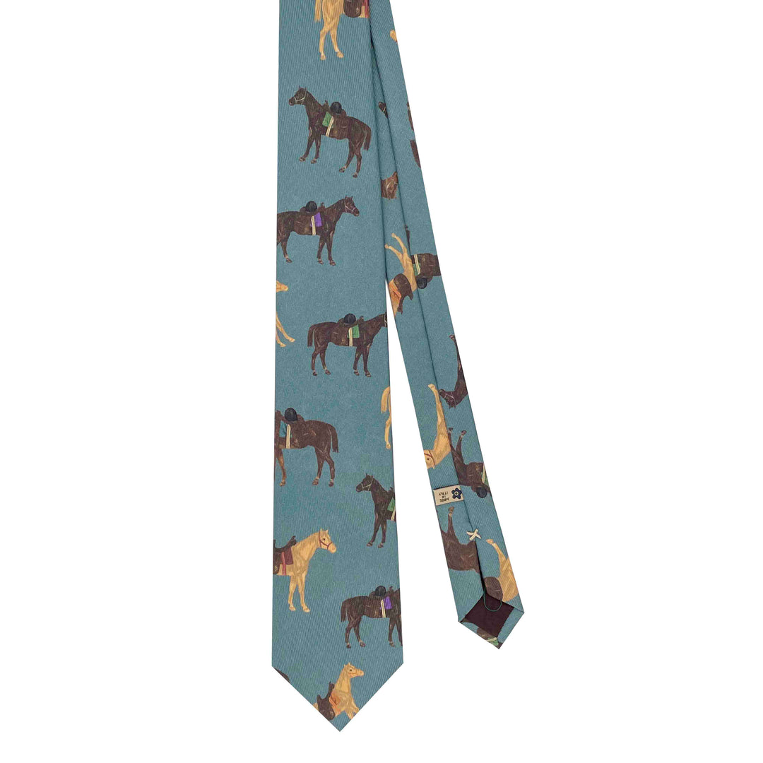 horse print tie