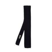 Cravatta nera in maglia di seta - Fumagalli 1891