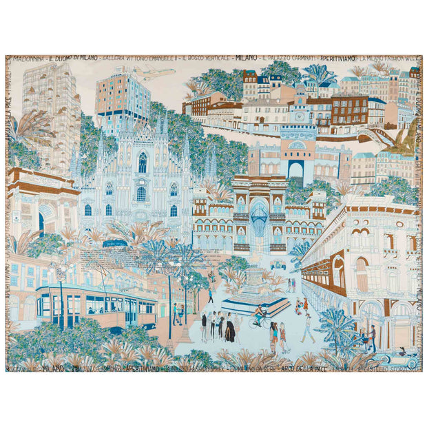 Beige Milan shawl archives design