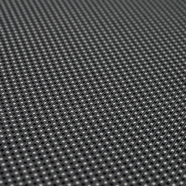 Dark Grey pocket square with white and black micro polka dots - Fumagalli 1891