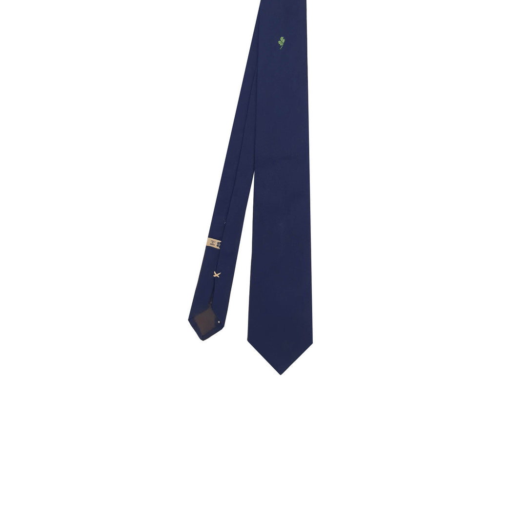 Cravatta Uomo Lorenzo Cana 100% Seta Blu Oro Azzurro Quadretti - Eleganza Matrimonio E Ufficio (Mod. 12038)