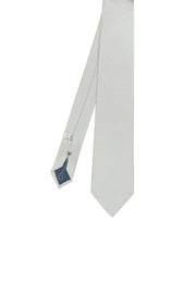 Cravatta stampata grigia con piccoli pois - Fumagalli 1891
