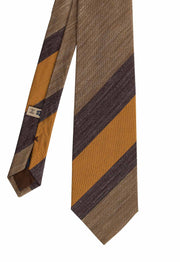 different dimention stripes with brown, yellow and light brown